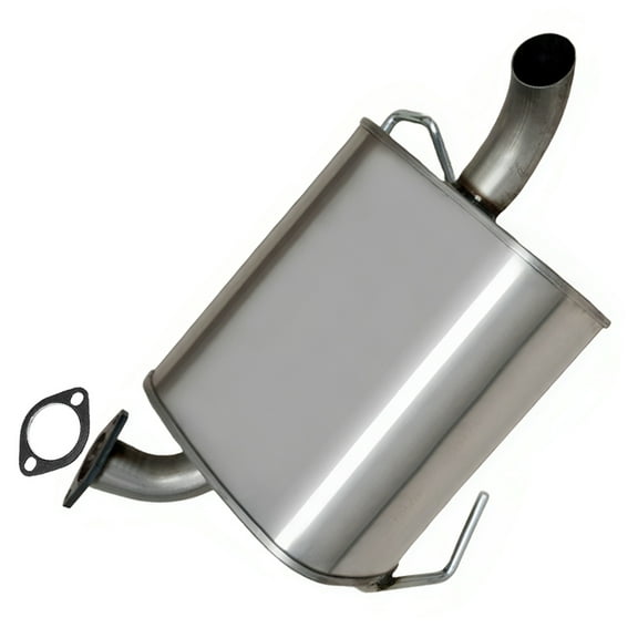 Northeastern Exhaust Stainless Steel Direct-Fit Rear Exhaust Muffler Compatible with 2010–2015 Subaru Outback 2.5L | Includes Clamp | Automotive Replacement Part