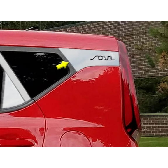 Stainless Steel Rear Hatch Window Set 4Pc Fits 2020 Kia Soul RW70830 QAA