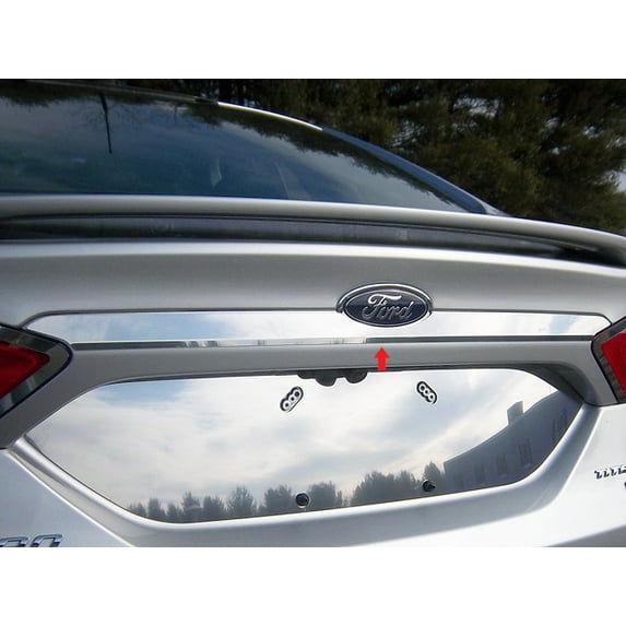 Stainless Steel Rear License Trim 1Pc Fits 2013-2016 Ford Fusion LB53390 QAA