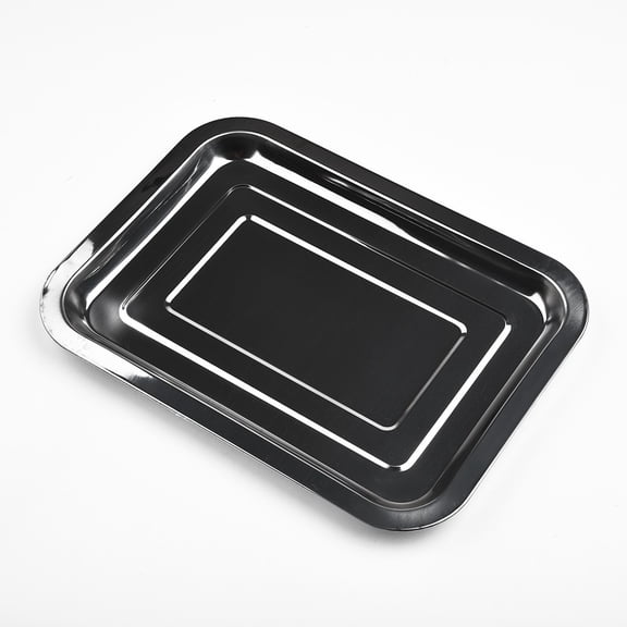 Stainless Steel Rectangle Baking Sheet Pan For Toaster Oven Cookie Baking 32*22*2Cm YIWEI