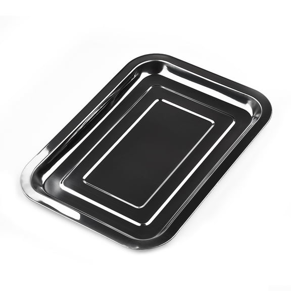 Stainless Steel Rectangle Baking Sheet Pan For Toaster Oven Cookie Baking