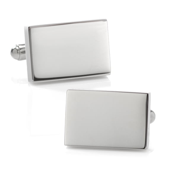 Stainless Steel Rectangle Infinity Cufflinks