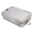 thumbnail image 1 of Stainless Steel Rectangular School Lunch Box School Tiffin Picnic Food Container, 1 of 5