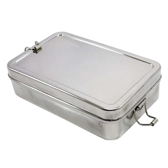 Stainless Steel Rectangular School Lunch Box School Tiffin Picnic Food Container