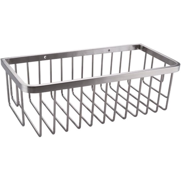 Stainless Steel Rectangular Shower Caddy for Shampoo and Body Wash - Bathroom Organizer Shelf