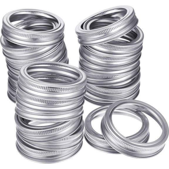 Stainless Steel Regular Mouth Mason Jar Replacement Rings Anti-rust for Mason Ball Canning Jars 24Pcs