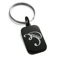 thumbnail image 1 of Tioneer Stainless Steel Reiki Iava Persistence Engraved Small Rectangle Dog Tag Charm Keychain Keyring, 1 of 1