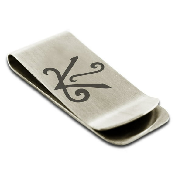 Tioneer Stainless Steel Reiki Shanti Peace Engraved Money Clip Holder