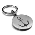 thumbnail image 1 of Stainless Steel Religious Anchor Round Medallion Keychain Circle Ring, 1 of 2