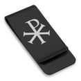 thumbnail image 1 of Stainless Steel Religious Chi Rho Classic Slim Money Clip Credit Card Holder, 1 of 2