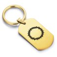 thumbnail image 1 of Stainless Steel Religious Crown of Thorns Dog Tag Keychain Circle Ring, 1 of 2