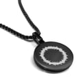thumbnail image 1 of Stainless Steel Religious Crown of Thorns Round Medallion Pendant Necklace, 1 of 3