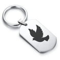 thumbnail image 1 of Stainless Steel Religious Dove Dog Tag Keychain Circle Ring, 1 of 2