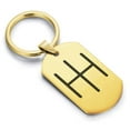 thumbnail image 1 of Stainless Steel Religious IH Monogram Dog Tag Keychain Circle Ring, 1 of 2