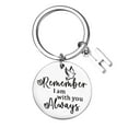 thumbnail image 1 of Stainless Steel Remember I Am With You Always Keychain Family Gift, 1 of 3