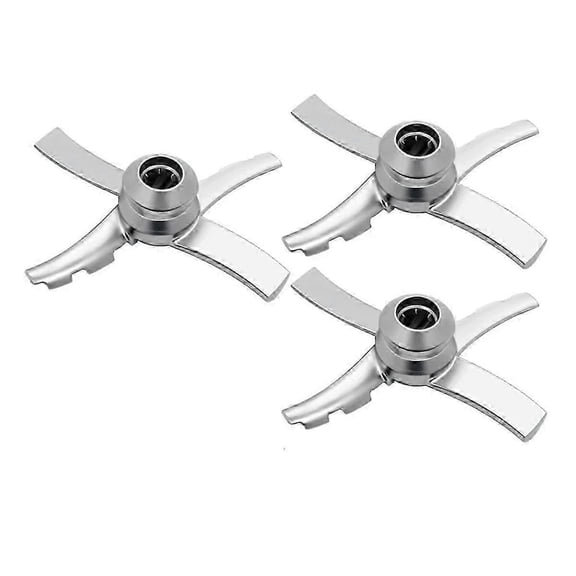 Stainless Steel Replacement Paddle Blade for Ninja Creami NC300 Series Ice Cream Maker Silver 3 pack