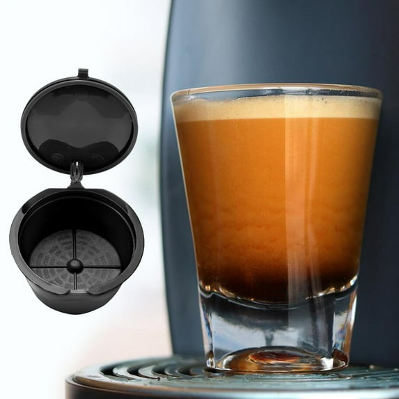 Stainless Steel Replacement Refillable Reusable Coffee Filter Basket Cup Style Brewer Coffee Tool Black