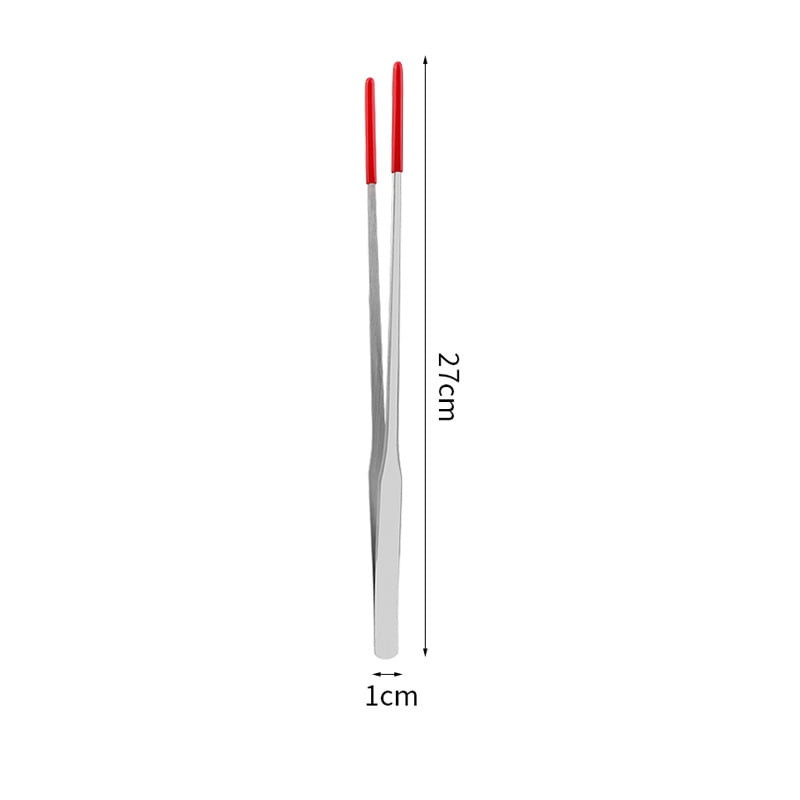 Curated visual reference: Visual Reference: Stainless Steel Reptile With Rubber Tip Feeding Tongs Aquarium Tweezers