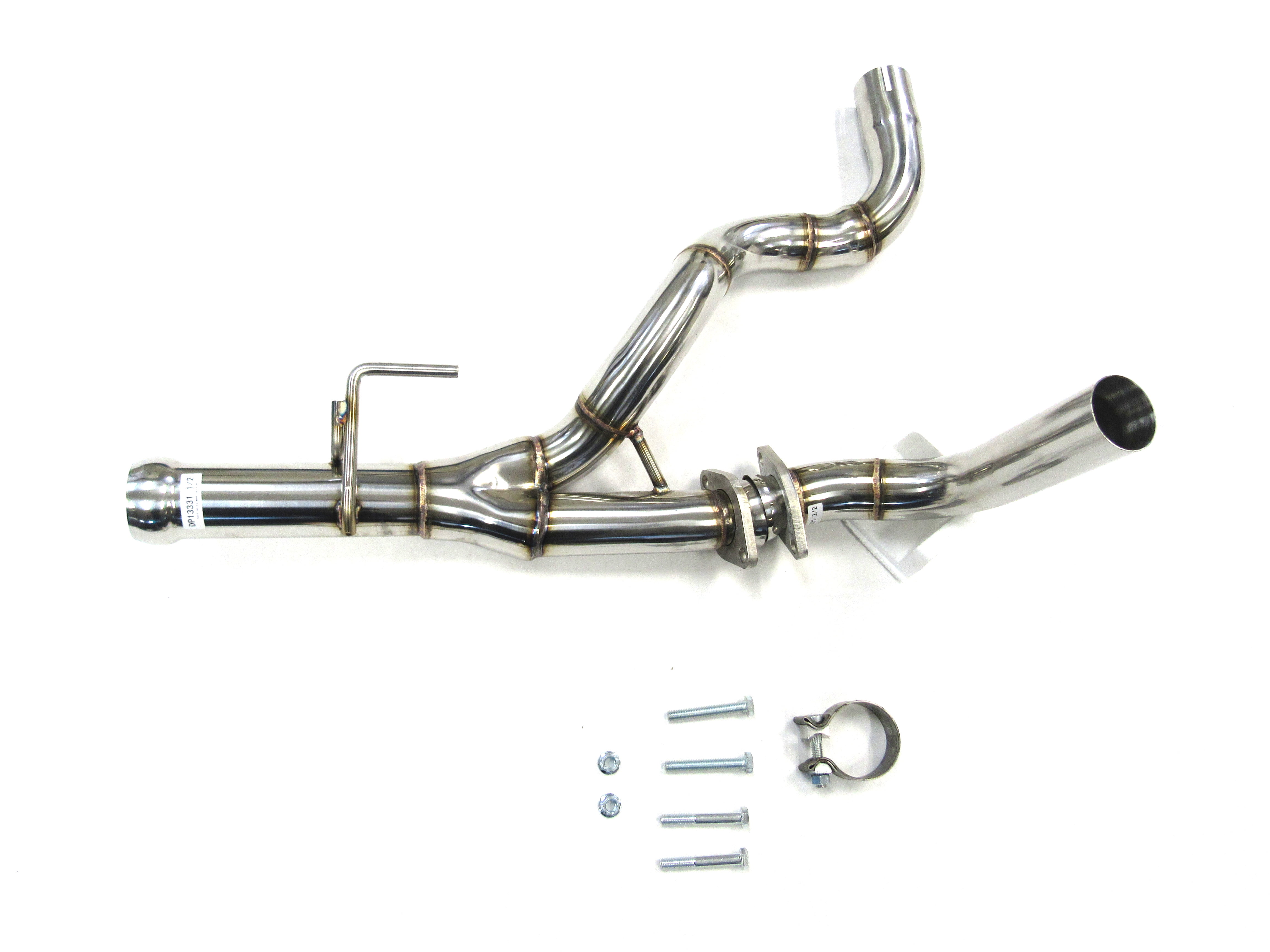 Stainless Steel Resonator For 18 to 21 Jeep Wrangler JL 3.6L V6 By OBX