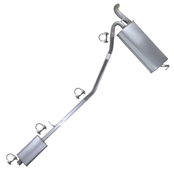 Northeastern Exhaust Resonator, Intermediate Pipe & Muffler Fits 2015-2019 Chevrolet Trax 1.4L - Direct Fit | Stainless Steel System Kit