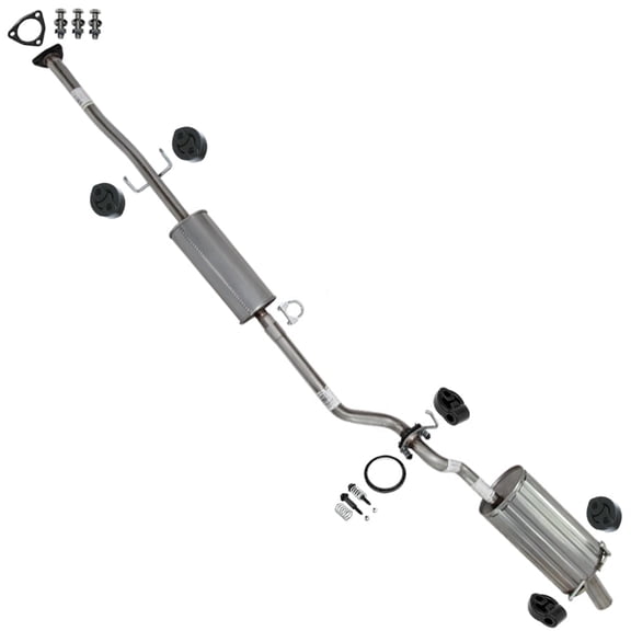 Northeastern Exhaust Resonator & Muffler Fits 2010-2011 Honda CR-V 2.4L (US Built Models Only) - Direct Fit | Stainless Steel Exhaust System