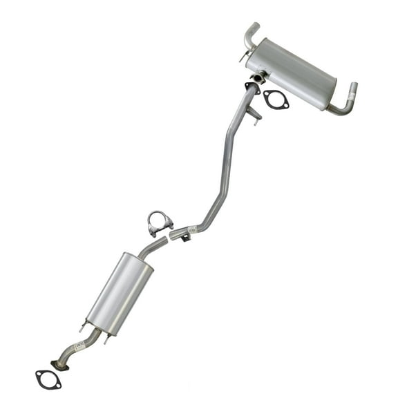 Stainless Steel Exhaust Resonator & Muffler Fits 2009-2011 Nissan Murano 3.5L - Direct Fit