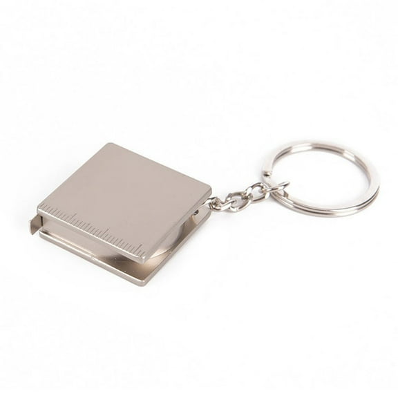 Stainless Steel Retractable Measuring Tape Keyring, 70-80 cm Pocket Inspection Ruler for Metalworking and Household Tasks