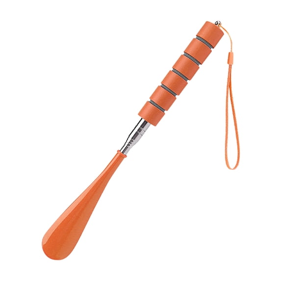 Stainless Steel Retractable Shoe Horn with Hanging Hook, Adjustable Length Tool for Easy Shoe Wearing, Assistive Device to Avoid Bending, Ideal for Home and Travel Use