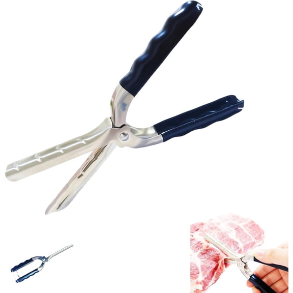 Stainless Steel Rib Membrane Remover Tool - Professional BBQ Prep Tool for Easy Membrane Removal