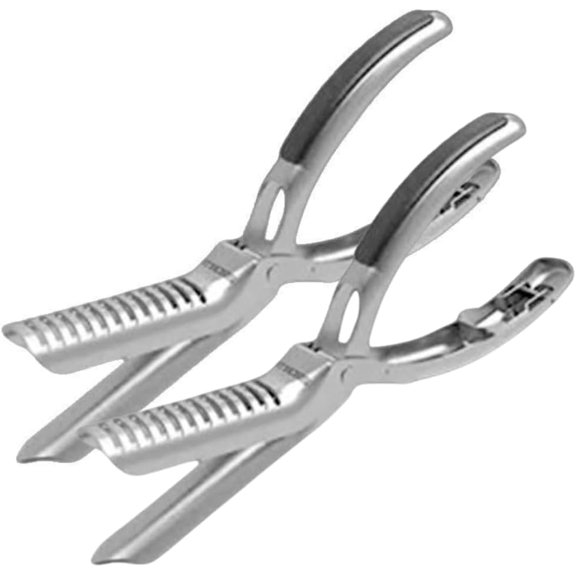 Stainless Steel Rib Skinner & Rib Membrane Remover for BBQ Enthusiasts and Chefs! with Arc Clamp & Non-Slip Grip, Effortlessly Remove Rib Membranes for Perfect Rib Prep (2PC)