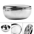 thumbnail image 1 of Stainless Steel Rice Bowl For Home, Kitchen, Party, Outdoor Camping, Hiking, Picnic BBQ Traditional Bowl With Lid, 1 of 6
