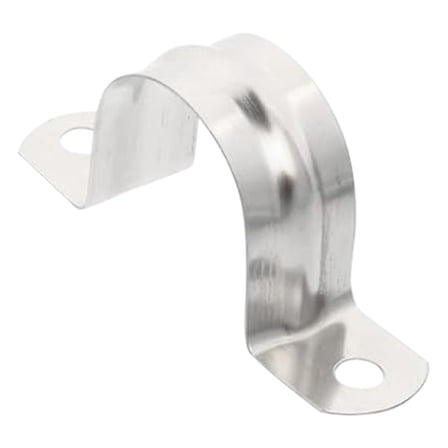 Stainless Steel Rigid Pipe Strap, Pipe Fasten Holder, U Bracket Clamp Hanger Rigid Pipe Strap Clamp, Two Hole Strap,U Bracket Tube Clip, Stainless Steel Heavy Duty Pipe Fasten Holder (25mm)
