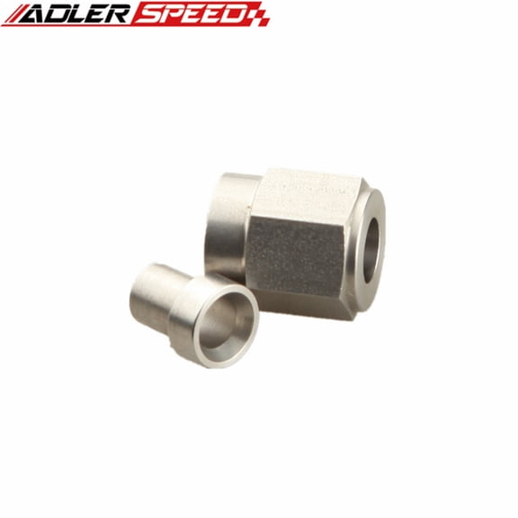 Stainless Steel Rigid Tube Nut Sleeve Fitting, AN-3, 3/8" UNF, 3/16"