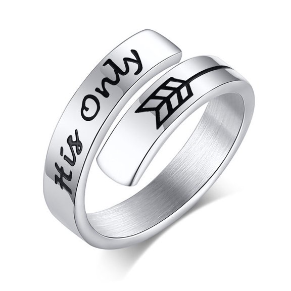 Stainless Steel Ring Arrow Design For Women U Shape Simple Elegance Jewelry Minimalist Fashion Accessory Daily