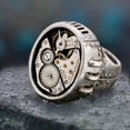 thumbnail image 1 of Stainless Steel Ring Unisex Statement Jewelry for Men and Women Electroplated Modern Band Durable Everyday Wear, 1 of 5