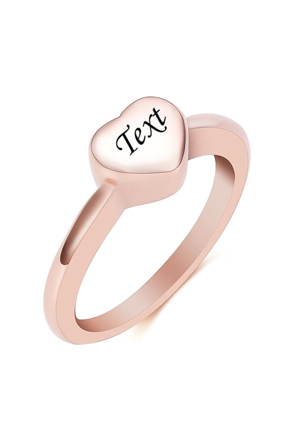 Stainless Steel Ring for Women Heart Cremation Jewelry for Ashes Holder Memorial Urn Ring