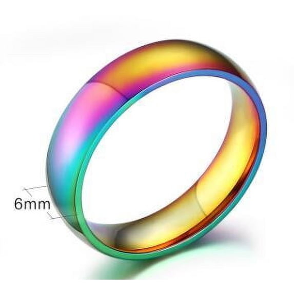 Stainless Steel Ring Durable Hypoallergenic Wedding Band European and American Design Individually Packed and Customizable Jewelry Gift for Men and Women
