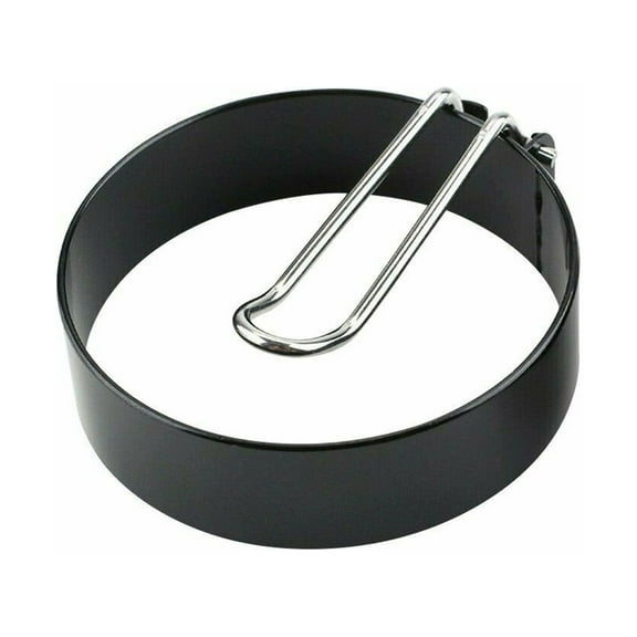 Stainless Steel Rings for Omelets and Pancakes, 4-Piece Non-Stick Cooking Ring Set with Handles for Eggs and Burgers