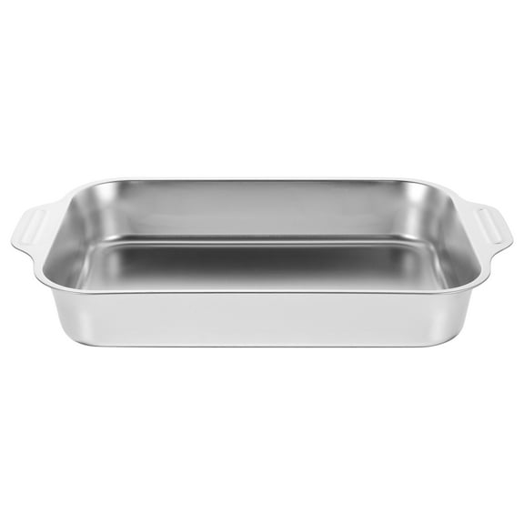Stainless Steel Roast Pan Seafood Pan Rectangular Fish Roaster Tray Kitchen Boiler Pan