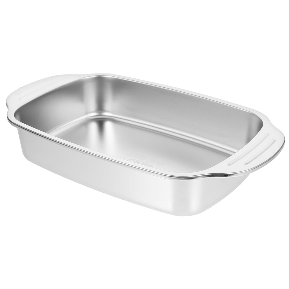 Stainless Steel Roast Pan Seafood Pan Rectangular Roaster Tray Kitchen