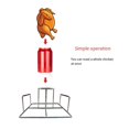 thumbnail image 1 of Stainless Steel Roasting Duck Rack,Vertical Chicken Roaster Stand Rack, Smoker Chicken Stand, Barbecue Accessories, 1 of 1