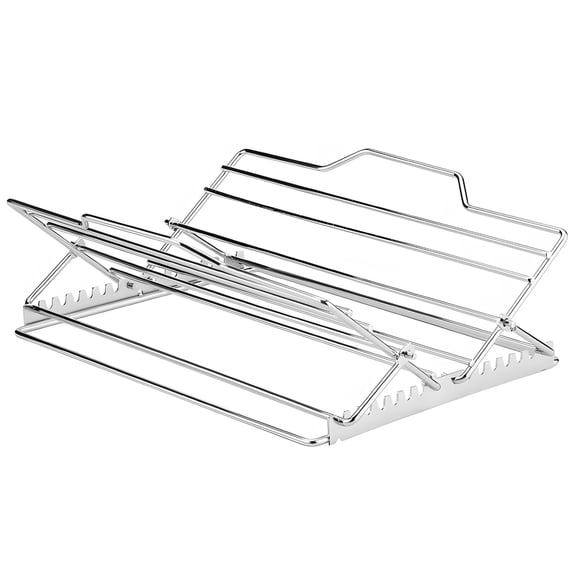 Stainless Steel Roasting Rack, Foldable V Rack for Oven Cooking, Grilling Turkey, Compact Roaster with Handles for Chicken, Meat, Vegetables, BBQ, Holiday Roasts