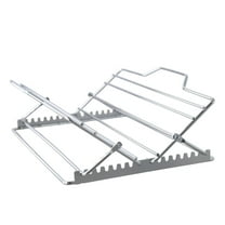 Stainless Steel Roasting Rack With Adjustable Grill For Ribs And Chicken