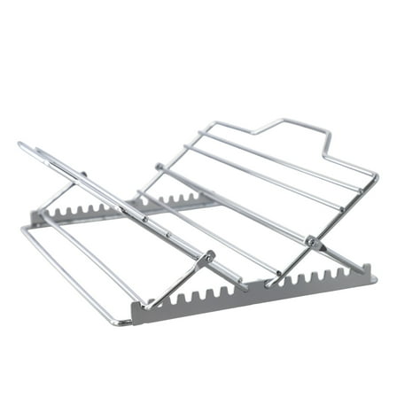 Stainless Steel Roasting Rack With Adjustable Grill For Ribs And Chicken