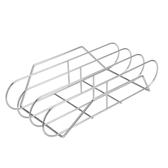 Stainless Steel Roasting Stand,Rib Rack Holds Ribs for Grilling Barbecuing & Smoking - BBQ Rib Rack for Gas Smoker C