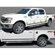 Stainless Steel Rocker Panel Trim 12Pc Fits 2015-2020 Ford F-150 TH55305 QAA