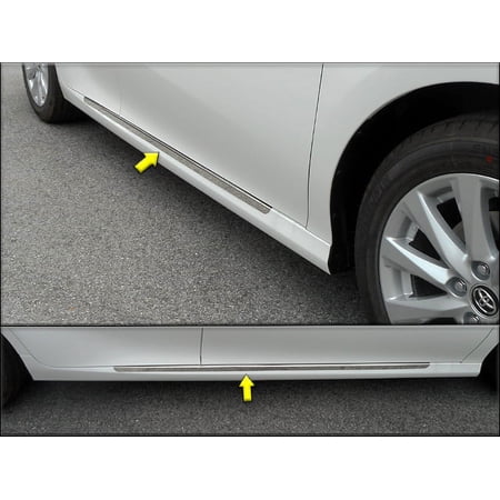 Stainless Steel Rocker Panel Trim 2Pc Fits 2018-2020 Toyota Camry TH18131 QAA