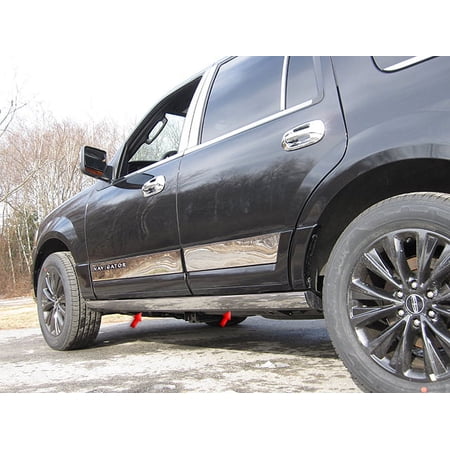 Stainless Steel Rocker Panel Trim 4Pc Fits 15-17 Lincoln Navigator TH55658 QAA
