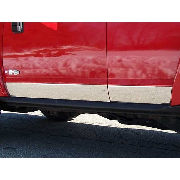 Stainless Steel Rocker Panel Trim 4Pc Fits 2006-2009 Hummer H3 HV46301 QAA