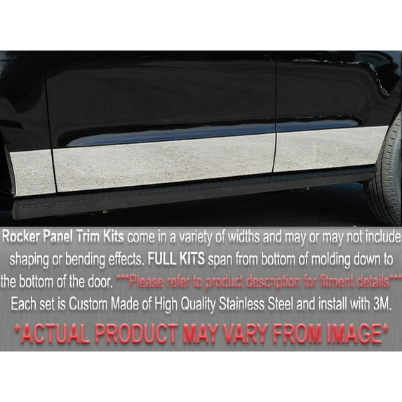 Stainless Steel Rocker Panel Trim 8Pc Fits 1991-1996 Infiniti G20 TH92050 QAA